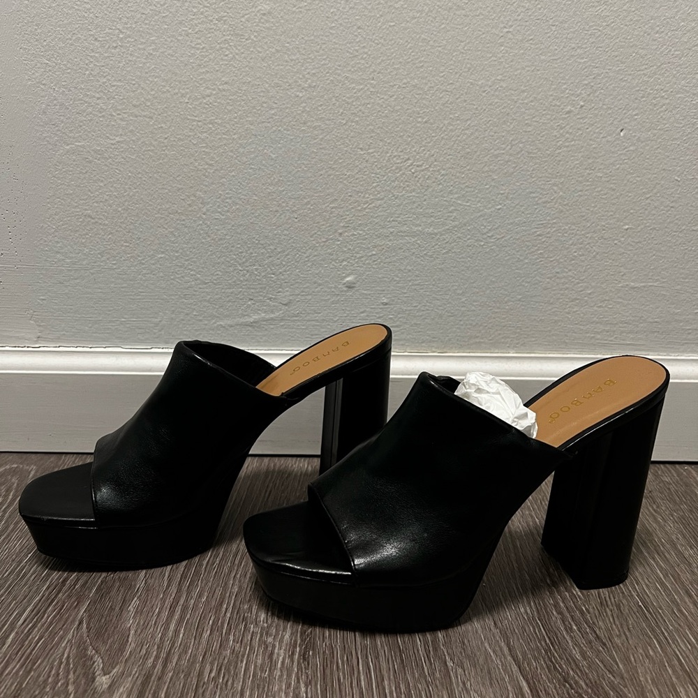 Women's Black Platform Heels